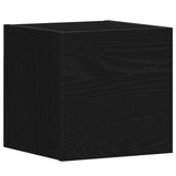 TV Cabinet Set 3 pcs Black Oak Engineered Wood 3333053