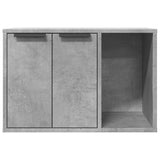 Cat Litter Box Enclosure Concrete Grey 60x40x40 cm Engineered Wood 857727