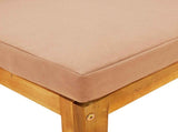 Sofa Set 4 pcs Natural Solid Acacia Wood 3417284