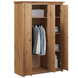 3-Door Wardrobe 118x50x171.5 cm Pine Panama Range 282661