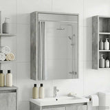 Bathroom Mirror Cabinet Concrete Grey 43 x 16 x 62.5 cm 889138