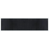 Rug Rectangular Black 100x400 cm Bamboo 376816