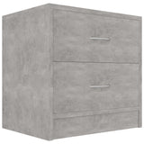 Bedside Cabinets 2 pcs Concrete Grey 40x30x40 cm Engineered Wood 801044
