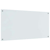 Kitchen Backsplash White 120 x 60 cm Tempered Glass 42001291