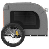Pet Bike Trailer Orange and Grey Oxford Fabric&Iron 93837