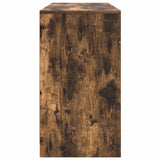 Desk Smoked Oak 120x42x76 cm Engineered Wood 861818