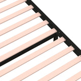 Bed Frame without Mattress Black Solid Wood 75x190 cm Small Single 814913