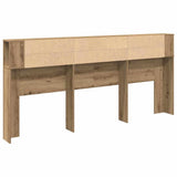 Headboard Cabinet with Shelf Artisan Oak 220 x 18.5 x 102.5 cm 862091