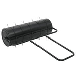 Garden Lawn Roller Pull with Aerator Clamps Black 63 L Iron and Steel 3308006