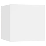 6 Piece TV Cabinet Set White Engineered Wood 3078720