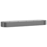 Garden Raised Bed Galvanised Steel 396x100x36 cm Anthracite 319006