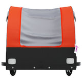 Bike Trailer Black and Orange 30 kg Iron 94117