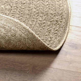 Rug ZIZUR Beige 200 cm Jute Look Indoor and Outdoor 4010417