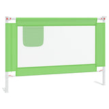Toddler Safety Bed Rail Green 100x25 cm Fabric 10190