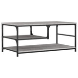 Coffee Table Grey Sonoma 90x49x40 cm Engineered Wood 835312