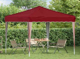 Pop-up Party Tent 195 x 195 x 245 cm Burgundy Oxford Fabric 42019719