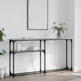Console Table Grey Sonoma 145x22,5x75 cm Engineered Wood 834098