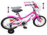 Kids Bike 12 Inches for 2-4 Years Old Dark Pink 42009582