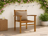 4-Piece Back Cushions PUTTEN 4 pcs 100% Polyester Taupe 945160
