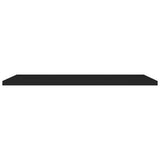 Floating Wall Shelves 4 pcs Black 120x23.5x3.8 cm MDF 323843
