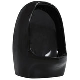Wall Hung Urinal with Flush Valve Ceramic Black 143988