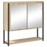 Bathroom Furniture Set with Shelf Wall-mounted 4 pcs Sonoma oak 3399395