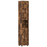 Bathroom Cabinet Set TULUM Smoked Oak 37 x 31.5 x 203 cm 880356