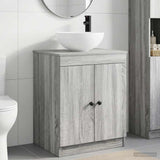 Bathroom Furniture Set Grey Sonoma Engineered Wood 3404219