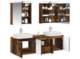 Bathroom Cabinet Set 5 pcs Old Wood Engineered Wood 3406397