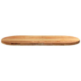 Table Top Light Brown 140x60x4 cm Solid Wood Oak Oval 4009076