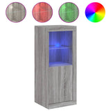 Sideboard with LED Lights Grey Sonoma 41x37x100 cm 836649
