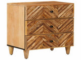 Bedside Table Brown 50 x 33 x 60 cm Solid Mango Wood 4018925