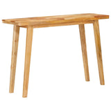 Dinning Table Natural 100 x 35 x 75 cm Solid Mango Wood 4104622