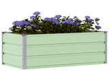 Planter Pastel Green 100 x 50 x 45 cm Galvanised Steel 42018254