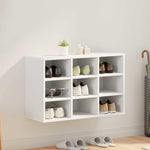 Shoe Cabinet with Shelf White 77.5 x 30 x 51 cm Engineered wood 808675