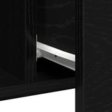 Sideboard Black Oak 100 x 36 x 60 cm Engineered Wood 862960