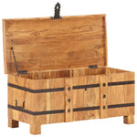 ZNTS Chest 90x40x40 cm Solid Acacia Wood 289637