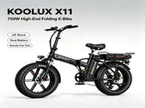 KOOLUX X11 750W Dual Battery Folding Electric Bike 20*4.0 Kenda Fat Tire Hydraulic Brake E-Bike 41736591