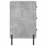 Bedside Cabinet Concrete Grey 40x40x66 cm Engineered Wood 827672
