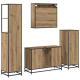 Bathroom Furniture Set 4 pcs Artisan Oak Engineered Wood 3402340