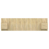 Bed Headboard with Cabinets Sonoma Oak Engineered Wood 3115734