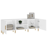 TV Cabinet White 150x30x50 cm Engineered Wood 812618