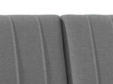 Upholstered Headboard Dark Grey 140 cm Solid Pine Wood 879395