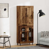 Highboard 2 pcs Old Wood Engineered Wood 3403186
