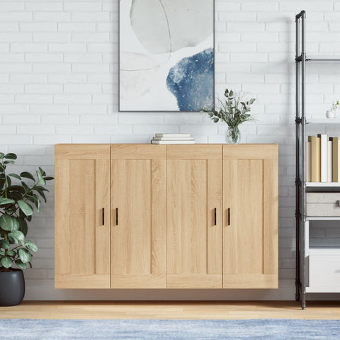 Wall Mounted Cabinets 2 pcs Sonoma Oak Engineered Wood 3198036