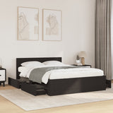 Bed Frame with Headboard without Mattress Black 120x200 cm 3295570