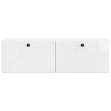 Wall-Mounted TV Cabinet 98 x 31 x 30 cm High Gloss White 899239
