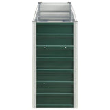 47041 Garden Raised Bed Galvanised Steel 240x40x77 cm Green
