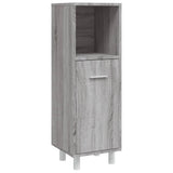 4 Piece Bathroom Cabinet Set Grey Sonoma Engineered Wood 3187613