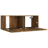 4 Piece TV Cabinet Set Smoked Oak Engineered Wood 3114203